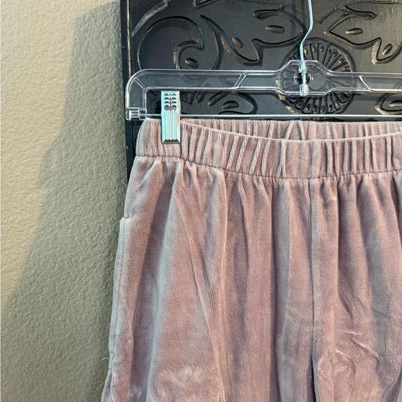 Brandy Melville Mauve Velvet Sweatpants - Picture 2 of 4